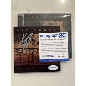 Kip Moore County Music Star Signed Autograph Slowheart CD ACOA COA #2